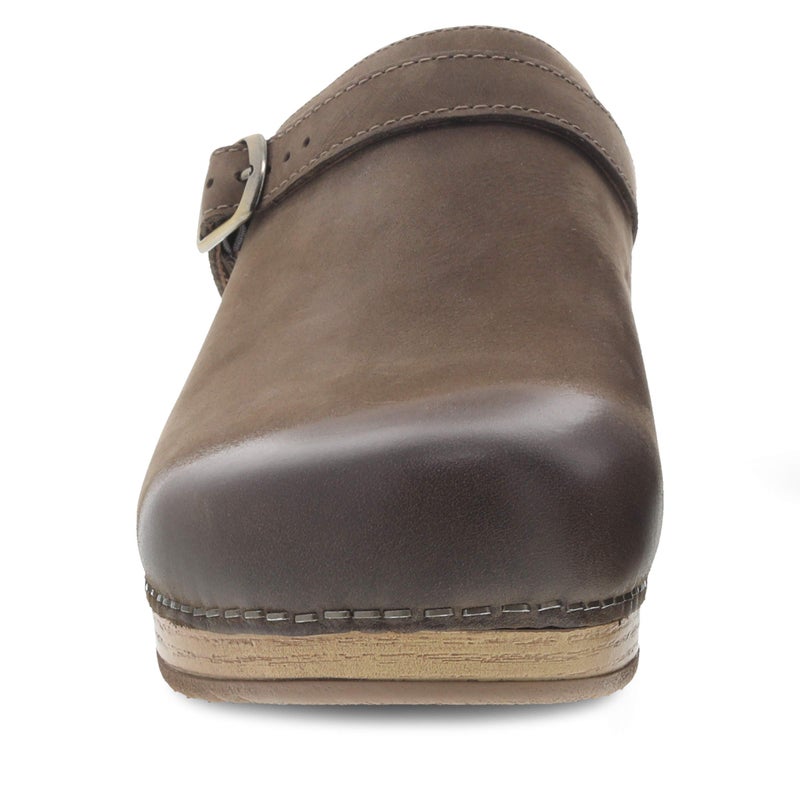 Dansko Berry Slip-On Mule Clogs for Women â€“ Memory Foam and Arch Support for All -Day Comfort and Support â€“ Lightweight EVA Oustole for Long-Lasting Wear Mushroom Burnished Nubuck 5.5-6 M US - Image 5